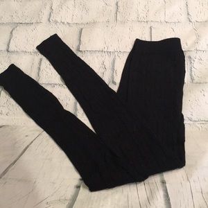 Girls Cable Knit Footless tights